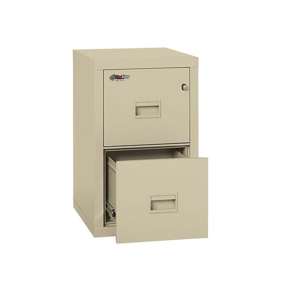 * Fireking Turtle 2-Drawer Vertical File Cabinet, Fire Resistant, Letter/Legal, Beige, 22.13 D (2R1822-Cpa)