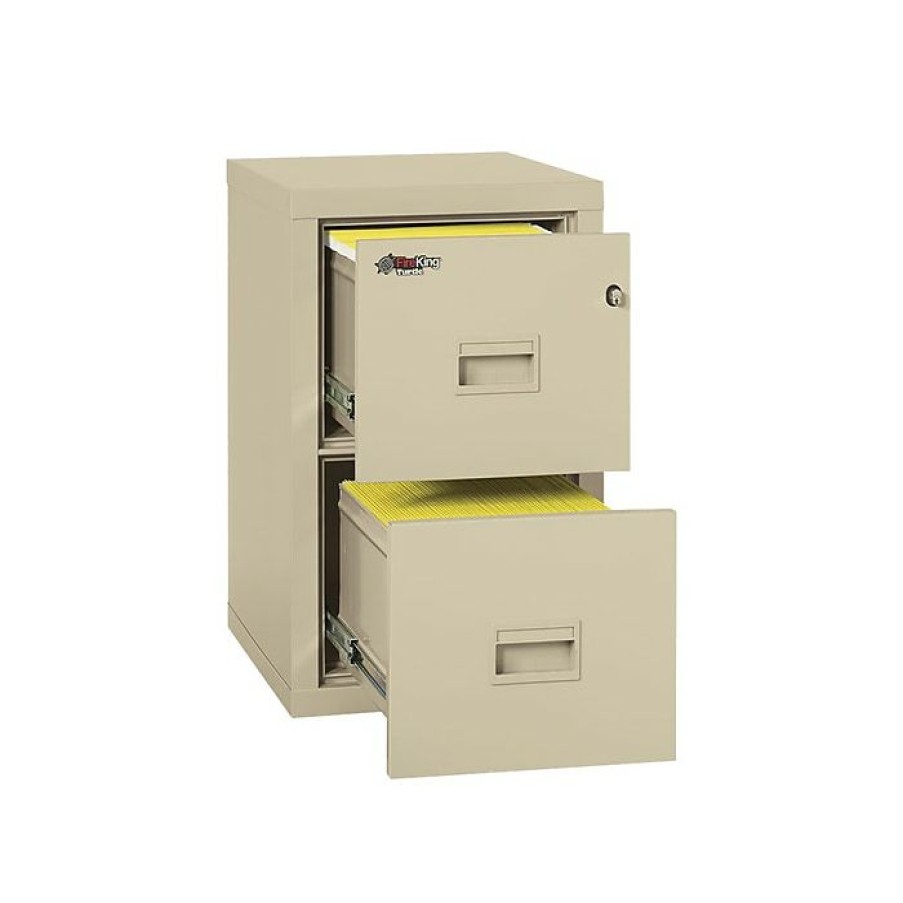 * Fireking Turtle 2-Drawer Vertical File Cabinet, Fire Resistant, Letter/Legal, Beige, 22.13 D (2R1822-Cpa)