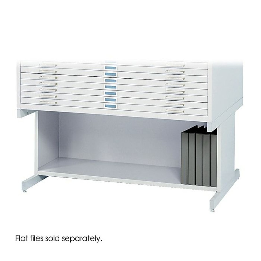 * Safco High Base For 4996 And 4986 Flat File, White