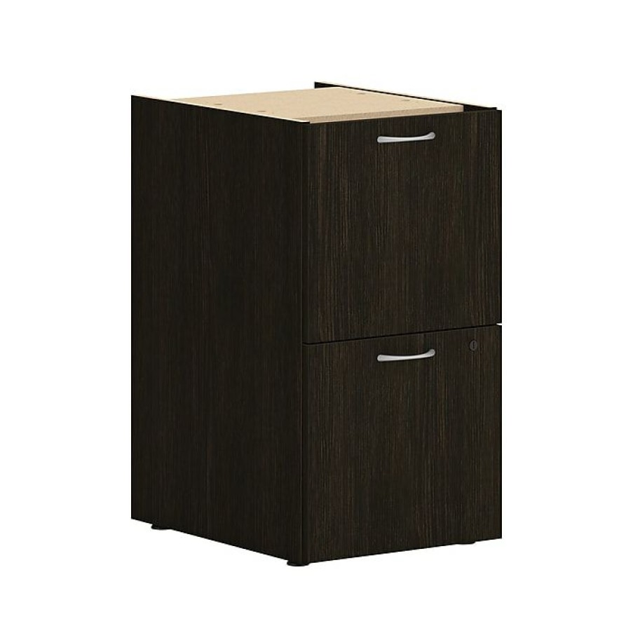 * Hon Mod 3-Drawer Vertical File Cabinet, Support Pedestal, Letter/Legal, Java Oak, 20 (Hlplpsbbf.Lja1)