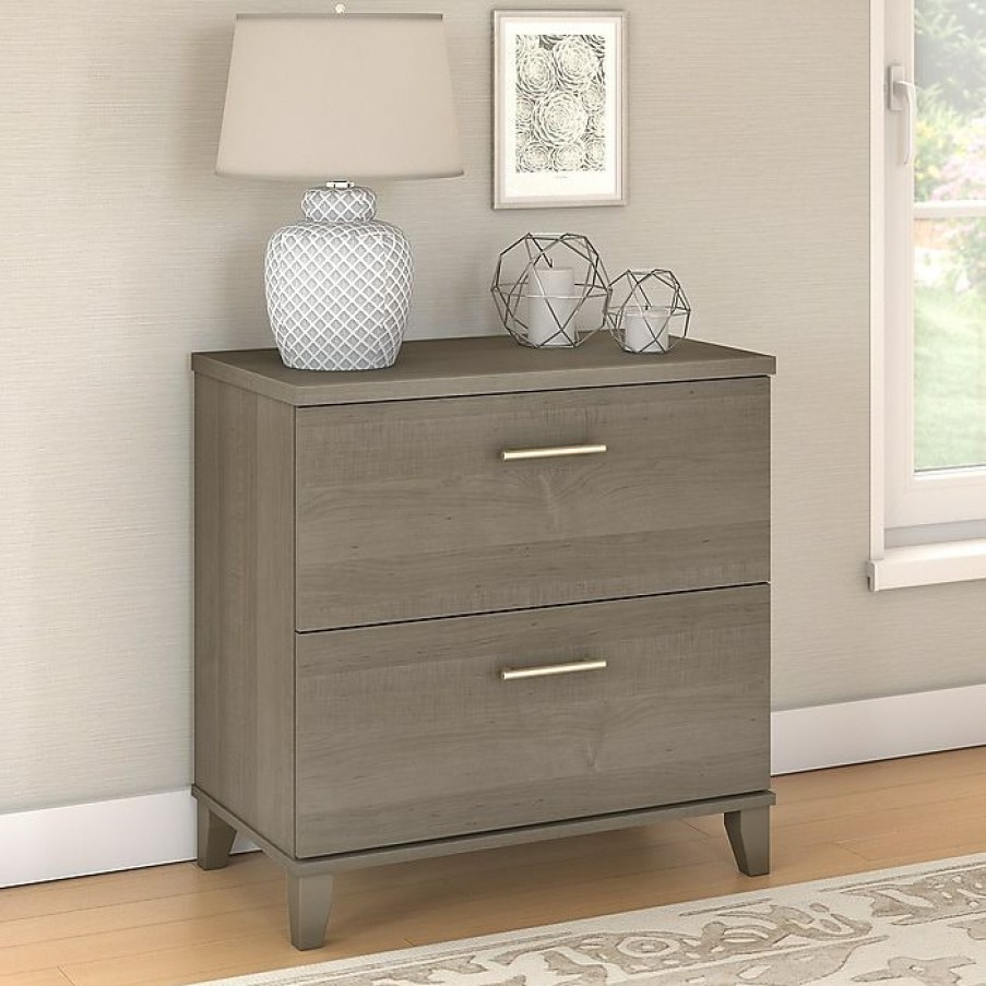 * Bush Furniture Somerset Lateral File Cabinet, Ash Gray (Wc81680)