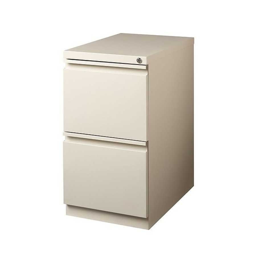 * Staples 2-Drawer Vertical File Cabinet, Locking, Letter, Putty/Beige, 19.88 D (24872D)