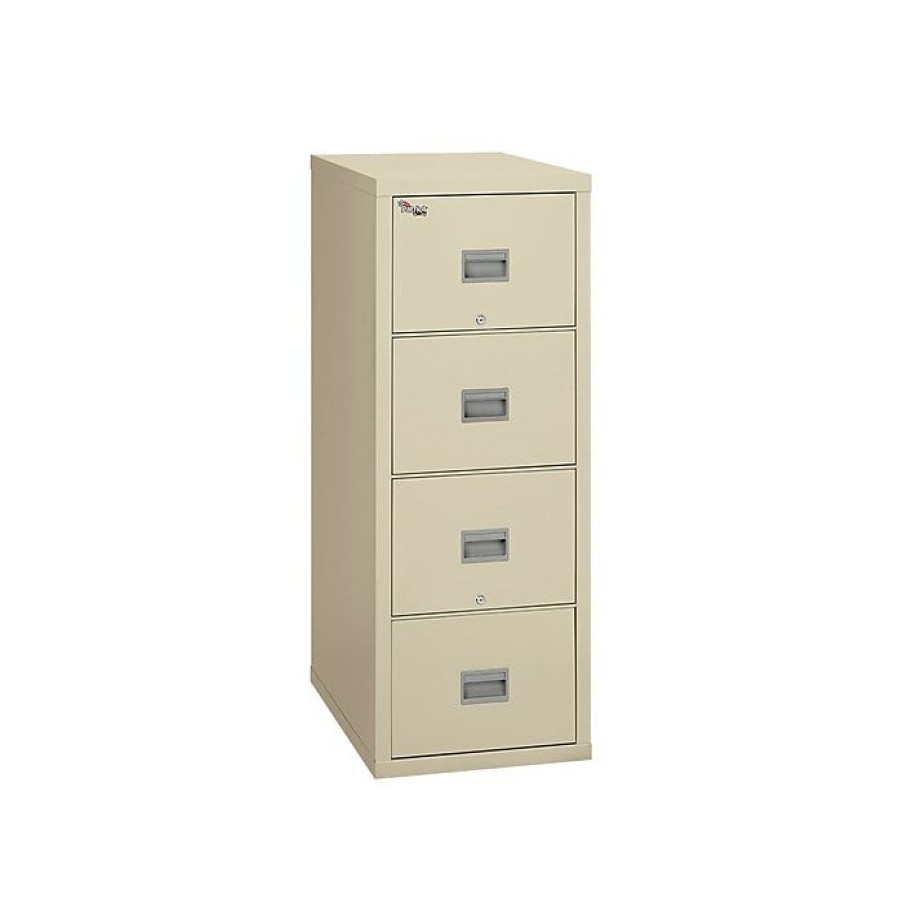 * Fireking Patriot 4-Drawer Vertical File Cabinet, Fire Resistant, Letter/Legal, Beige, 25 D Dock(4P1825-Cpa)