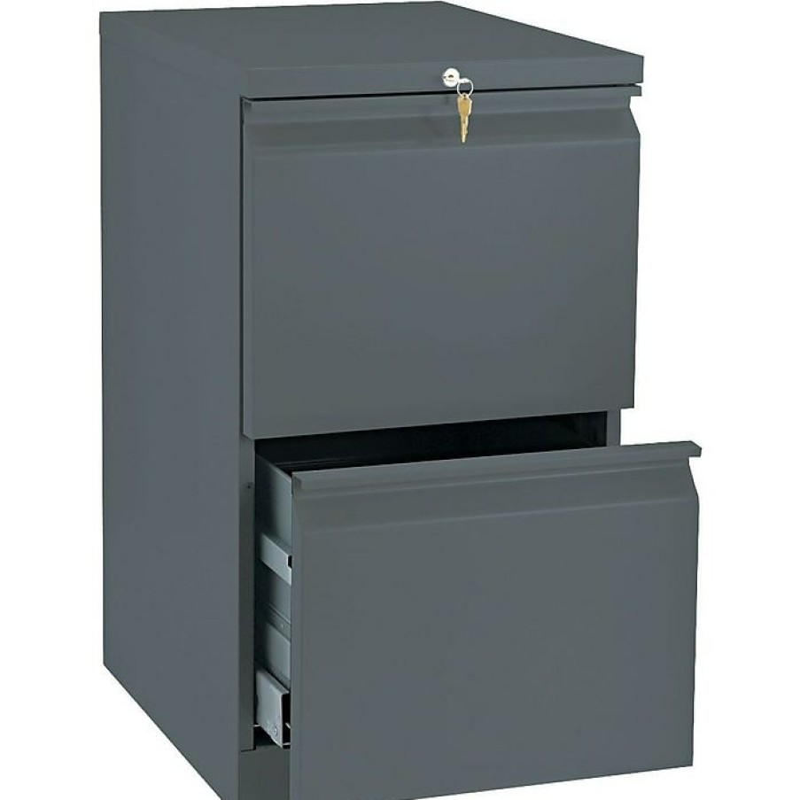 * Hon Brigade Mobile Pedestal, File/File, Charcoal, 19-7/8 D