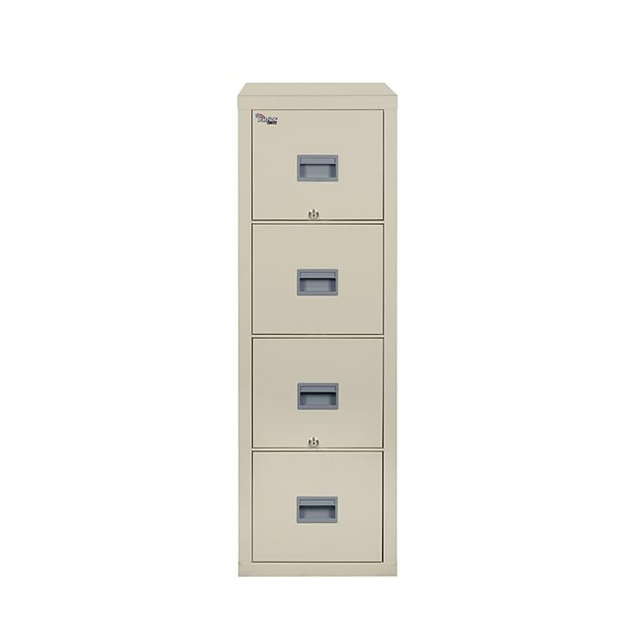 * Fireking Patriot 4-Drawer Vertical File Cabinet, Fire Resistant, Letter, Parchment, 31.56 D (4P1831-Cpa)