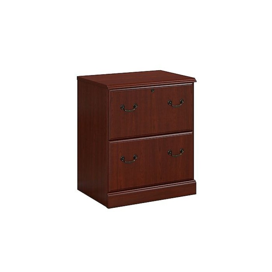 * Kathy Ireland Home By Bush Furniture Bennington 2 Drawer Lateral File Cabinet, Harvest Cherry (Wc65554-03)