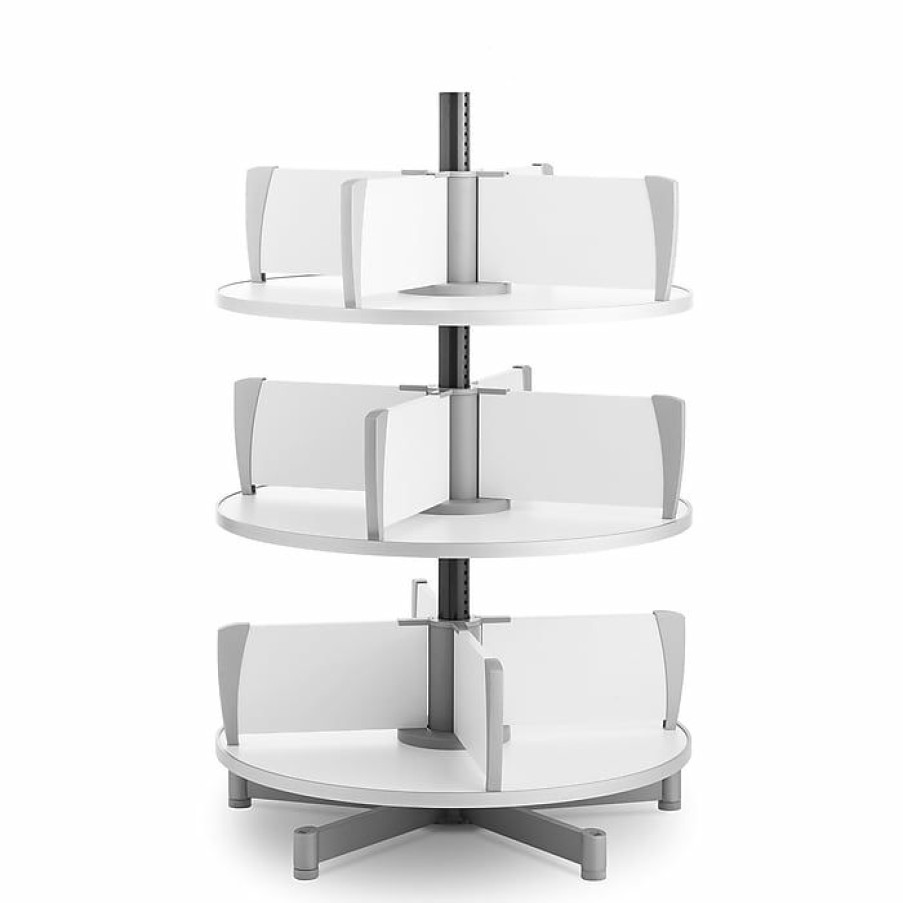 * Moll Deluxe Binder & File Carousel Shelving, Three Tier (Cl3-80)