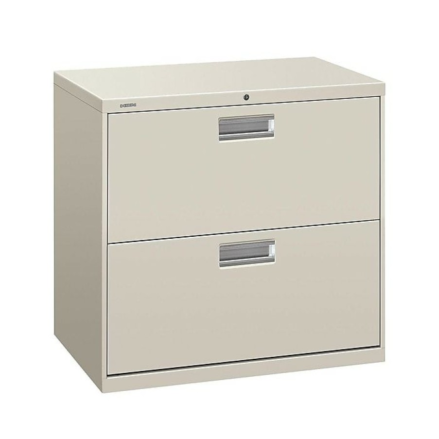 * Hon Brigade 600 Series 2-Drawer Lateral File Cabinet, Locking, Letter/Legal, Gray, 30 W (H672.L.Q)