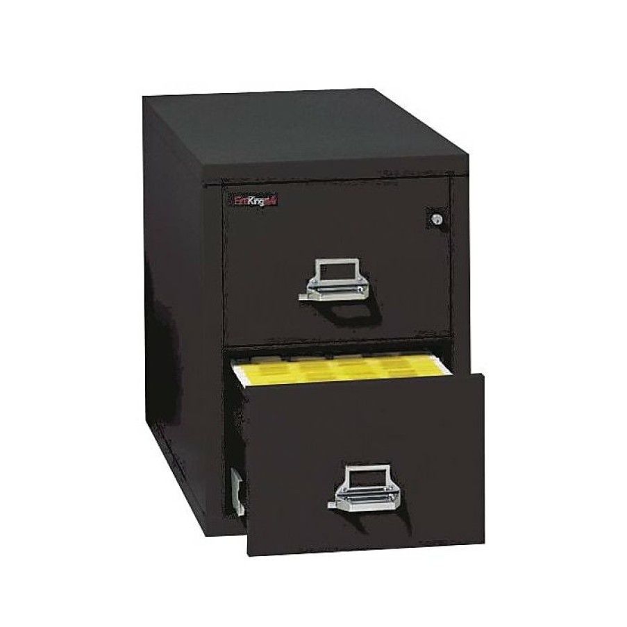 * Fireking 1-Hour 2-Drawer 25 Legal Fire Resistant Vertical Cabinet, Black (22125Cbli)