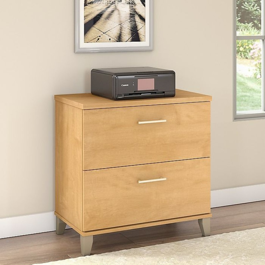 * Bush Furniture Somerset Lateral File Cabinet, Maple Cross (Wc81480)