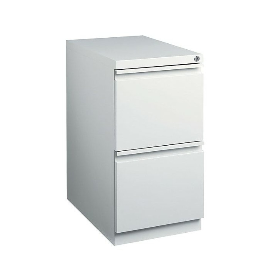 * Staples 2-Drawer Vertical File Cabinet, Locking, Letter, Gray, 22.88 D (25173D)