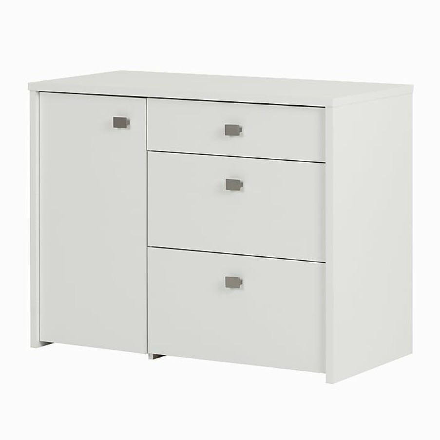 * South Shore Interface Storage Unit With File Drawer, White (10538)