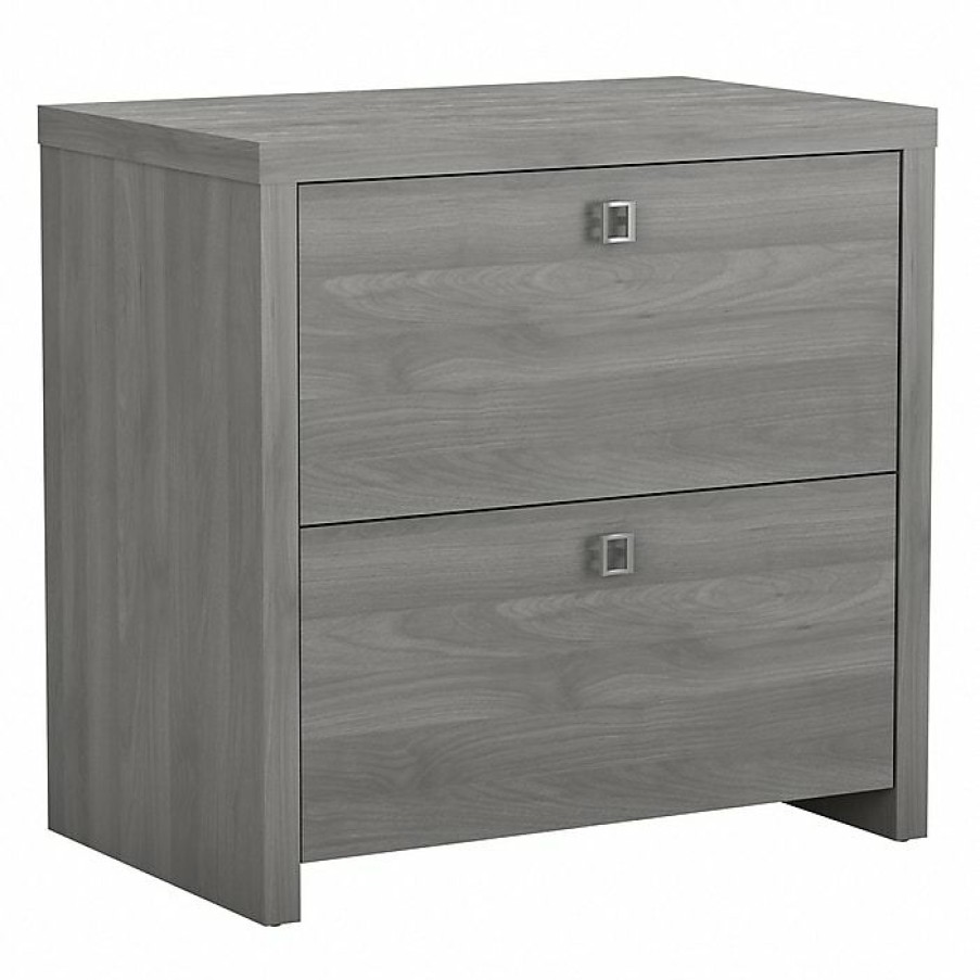 * Office By Kathy Ireland Echo 2-Drawer Lateral File Cabinet, Letter/Legal, Modern Gray, 32 (Ki60402-03)