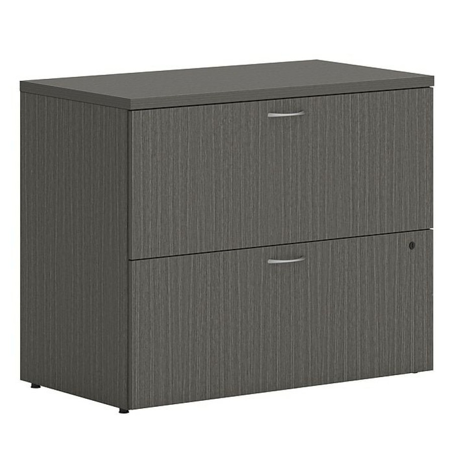 * Hon Mod 2-Drawer Lateral File Cabinet, Locking, Letter/Legal, Slate Teak, 36 (Honllf3620L2Ls1)