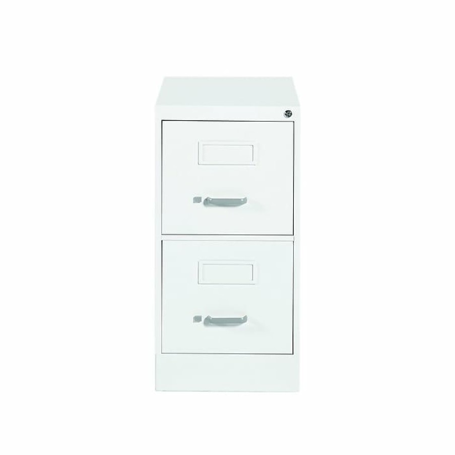 * Global 2500 Series 2-Drawer Vertical File Cabinet, Locking, Letter, White Finish, 25 (Td25201Dwt)