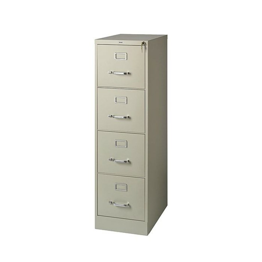 * Staples 4-Drawer Vertical File Cabinet, Locking, Letter, Putty/Beige, 22 D (22336D)