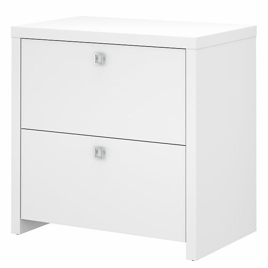 * Office By Kathy Ireland Echo Lateral File Cabinet, Pure White/Pure White (Ki60102-03)