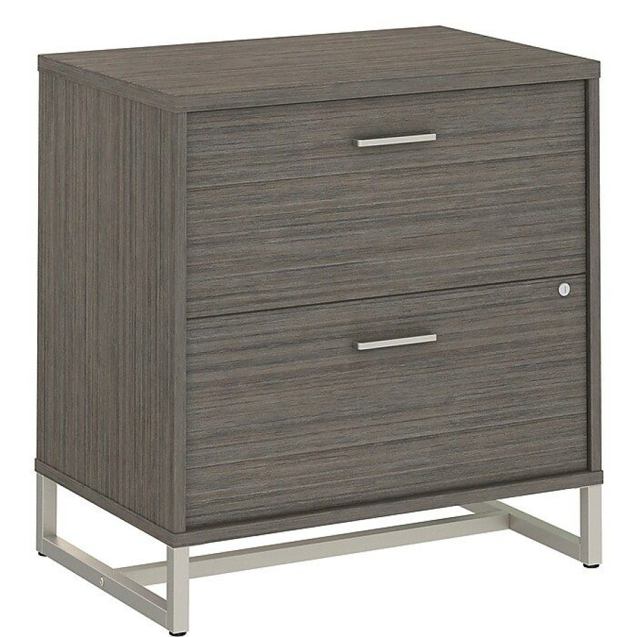 * Office By Kathy Ireland Method Lateral File Cabinet Assembled, Cocoa (Ki70104Su)