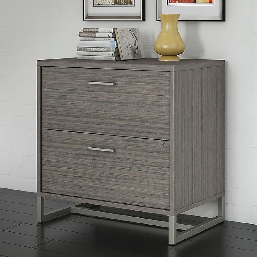 * Office By Kathy Ireland Method Lateral File Cabinet Assembled, Cocoa (Ki70104Su)