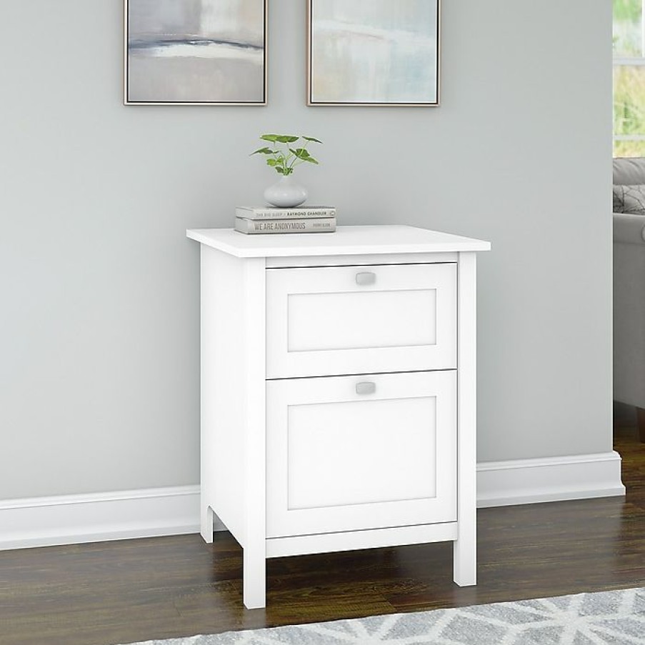 * Bush Furniture Broadview 2 Drawer File Cabinet, Pure White (Bdf124Wh-03)