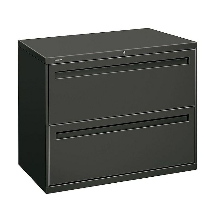 * Hon Brigade 700 Series 2-Drawer Lateral File Cabinet, Locking, Charcoal, Letter/Legal, 36 W (H782.L.S)