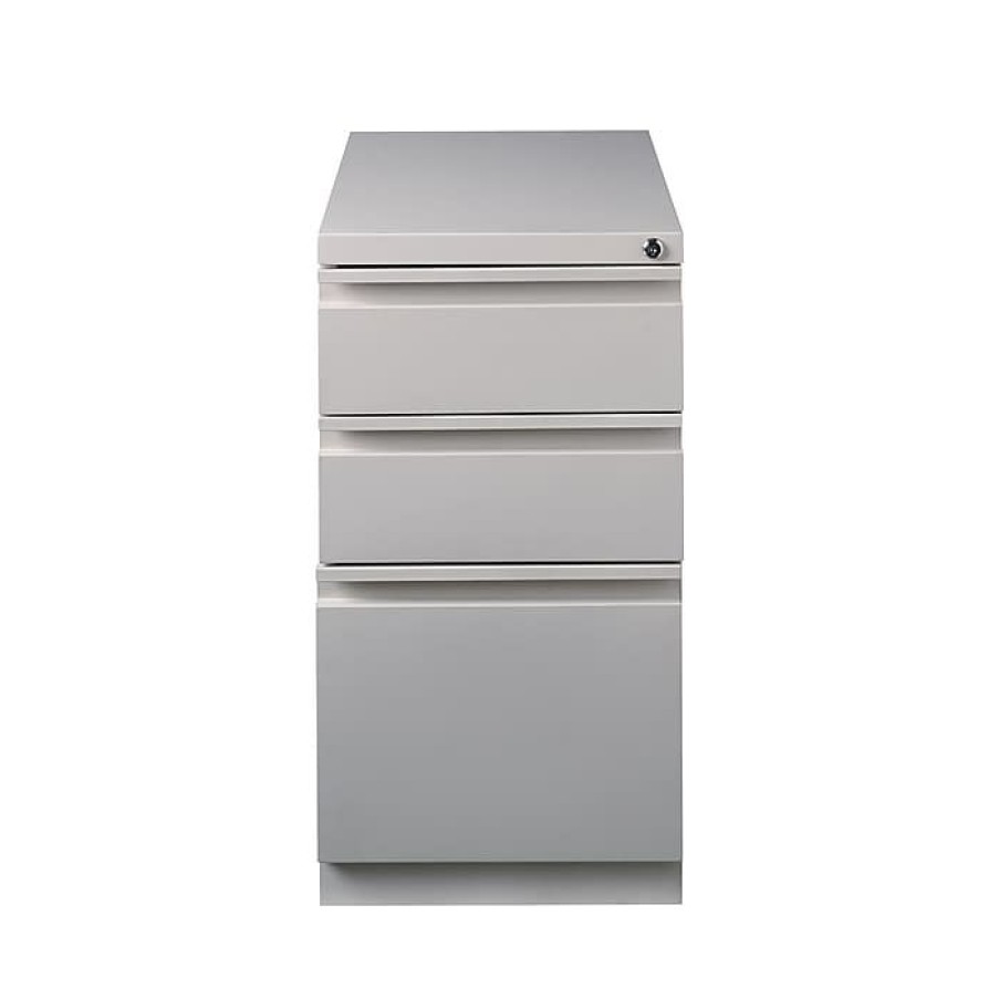 * Staples 3-Drawer Vertical File Cabinet, Locking, Letter, Putty/Beige, 22.88 D (25168D)