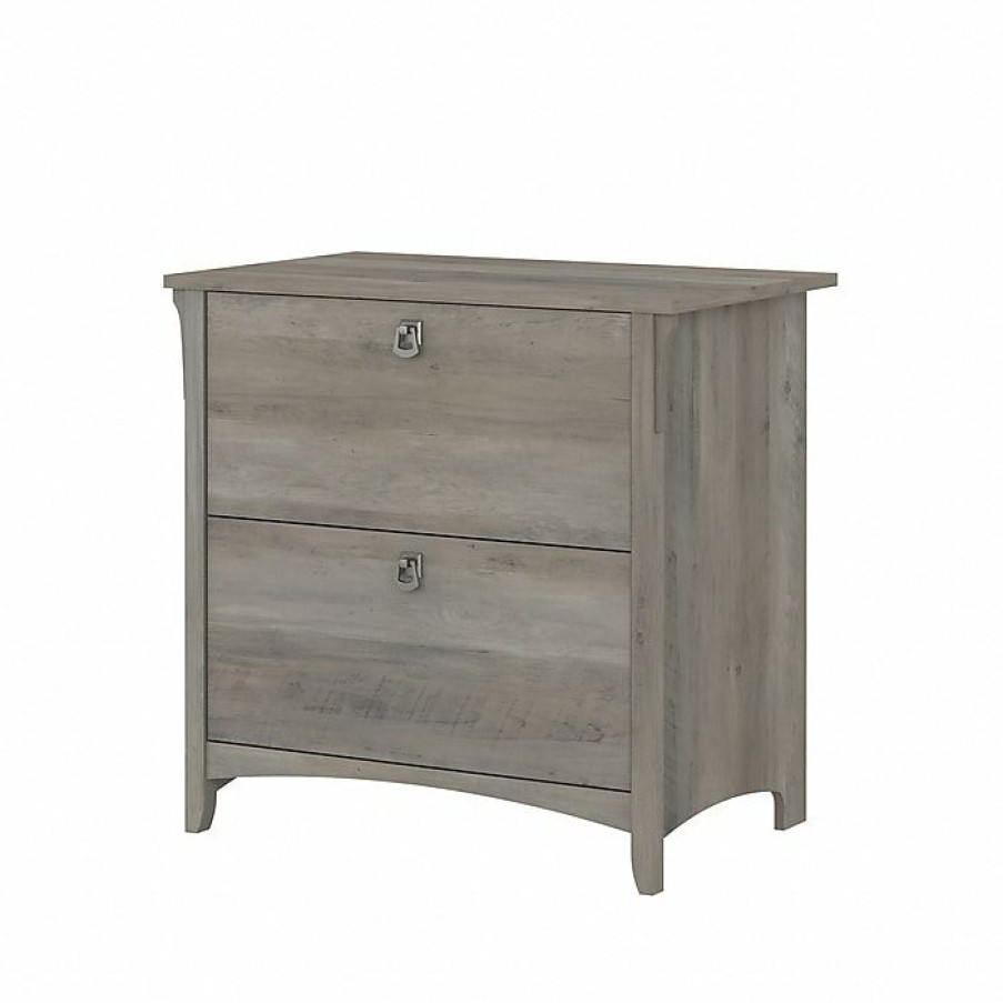 * Bush Furniture Salinas 2-Drawer Lateral File Cabinet, Letter/Legal, Driftwood Gray, 31.73 (Saf132Dg-03)