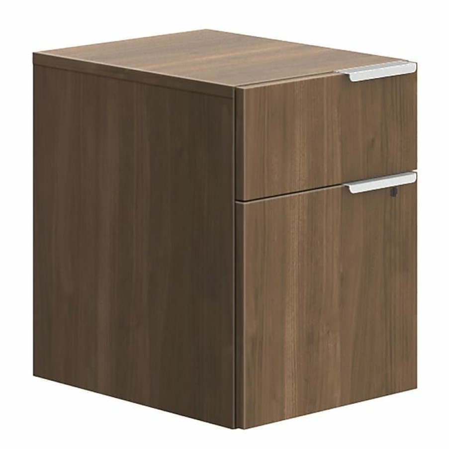 * Union & Scale Workplace2.0 2-Drawer Vertical File Cabinet, Mobile/Pedestal, Letter/Legal, Pinnacle, 20 (Un57493)