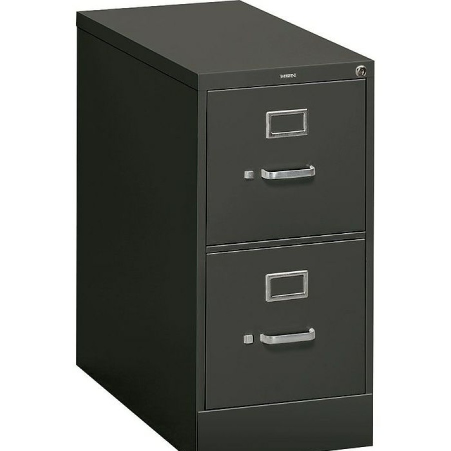 * Hon 310 Series Vertical File Cabinet, Letter, 2-Drawer, Charcoal, 26 1/2 D