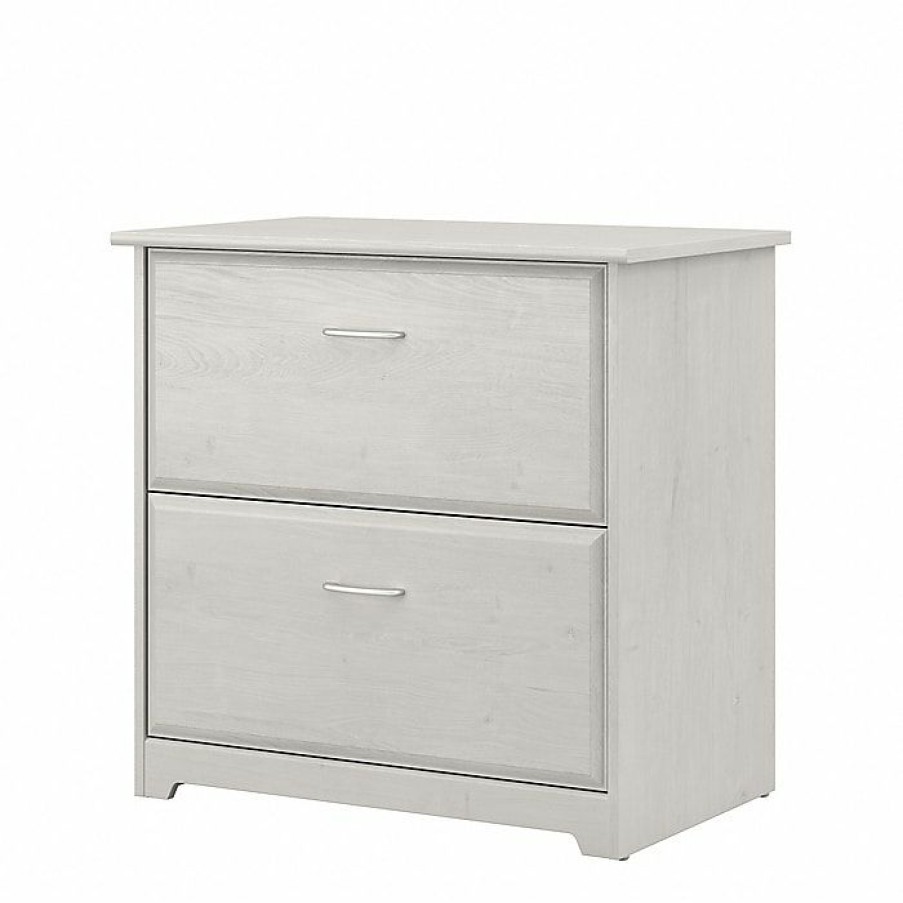 * Bush Furniture Cabot 2-Drawer Lateral File Cabinet, Letter/Legal, Linen White Oak, 31 (Wc31180-03)