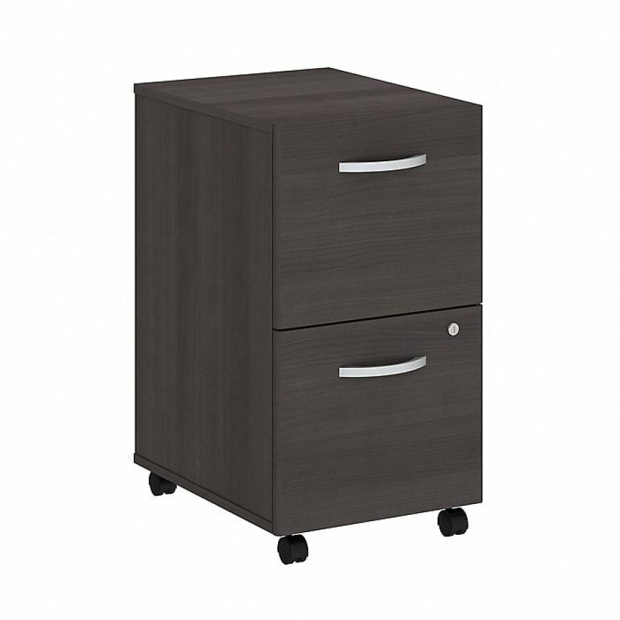 * Bush Business Furniture Studio C 2 Drawer Mobile File Cabinet, Storm Gray (Scf116Sgsu)