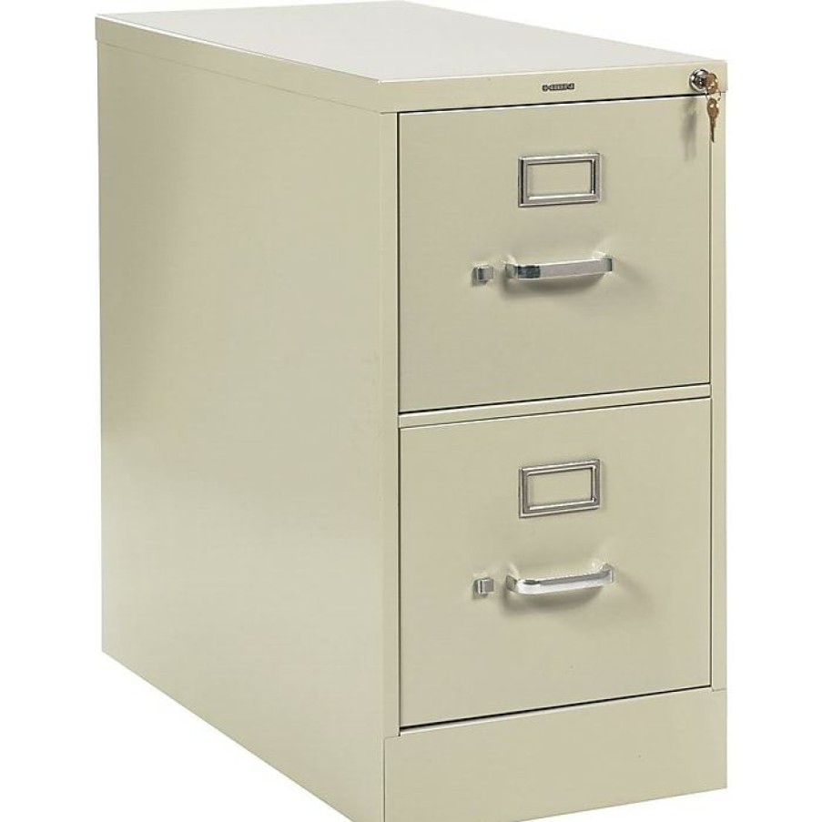 * Hon 210 Series 2 Drawer Vertical File Cabinet, Letter, Putty, 28 D (Hon212Pl)