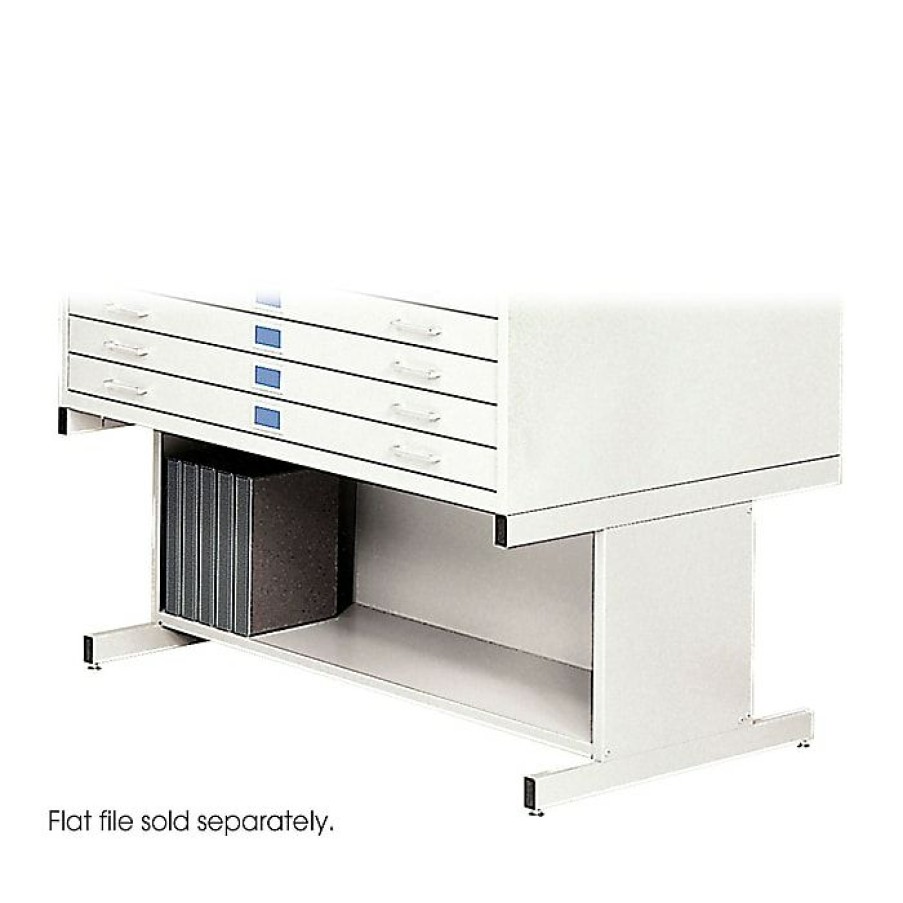 * Safco High Base For 4998 Flat File, White