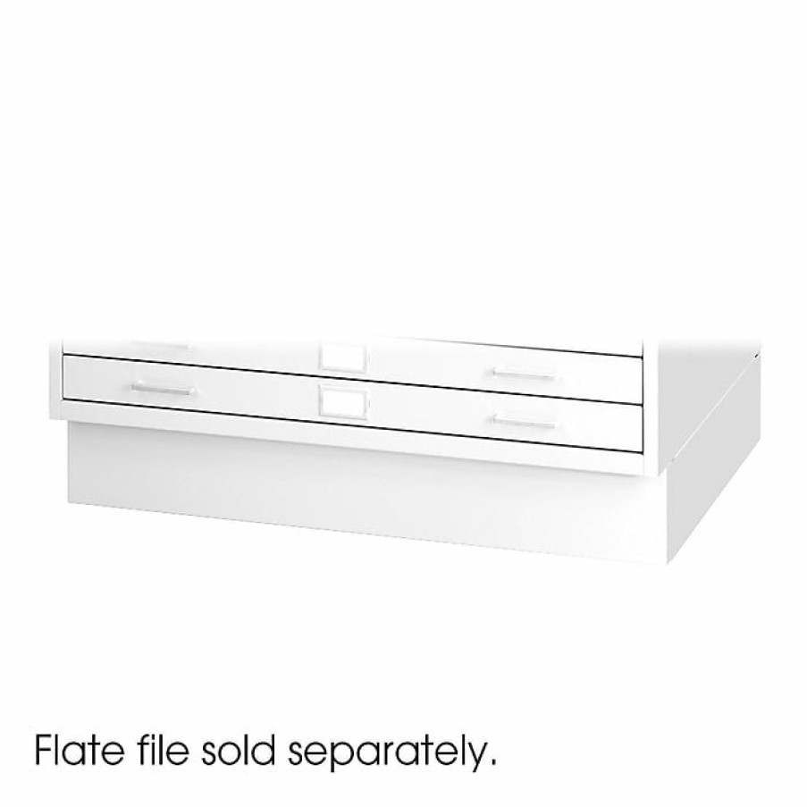 * Safco 2-Drawer Flat File Cabinet, Not Assembled, Specialty, White (4999Whr)