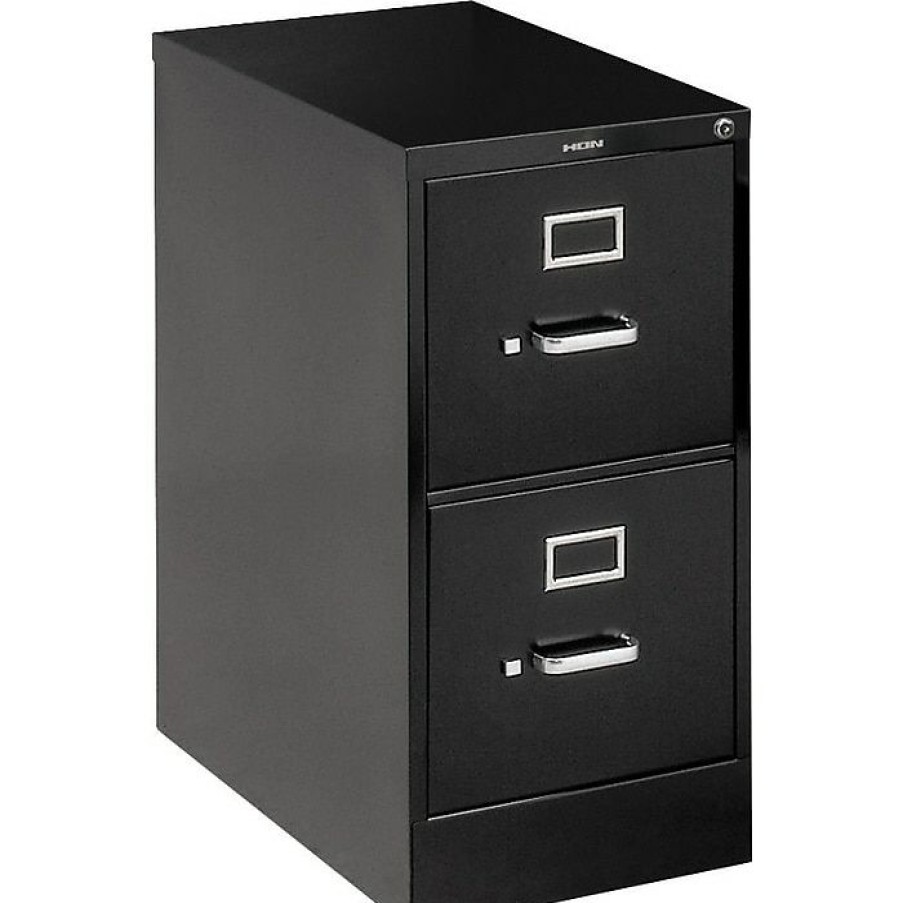 * Hon 510 Series 2 Drawer Vertical File Cabinet, Legal, Black, 25 D (H512Cpp)