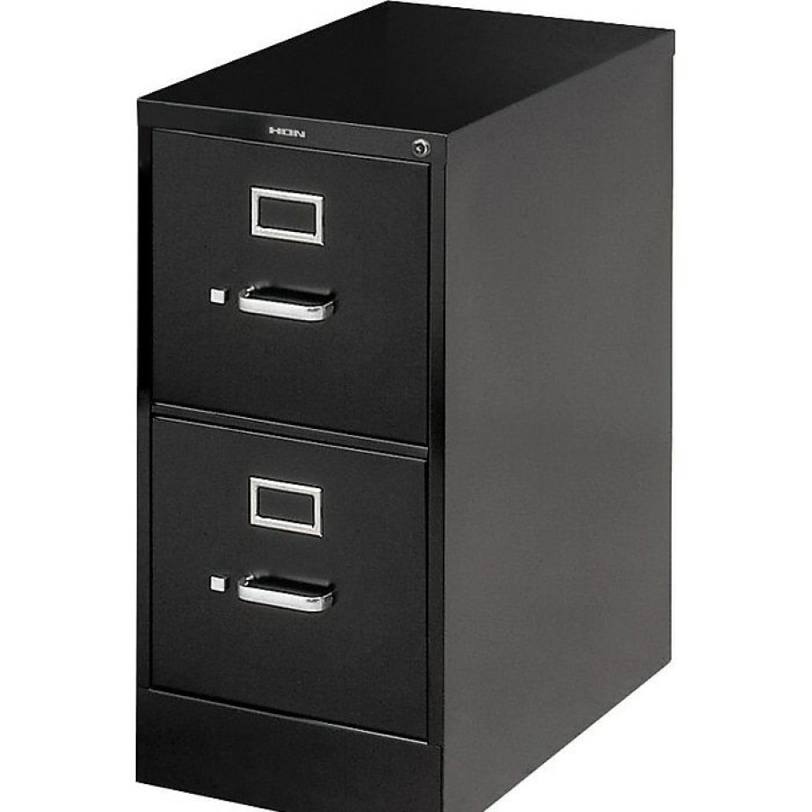 * Hon 510 Series 2 Drawer Vertical File Cabinet, Legal, Black, 25 D (H512Cpp)