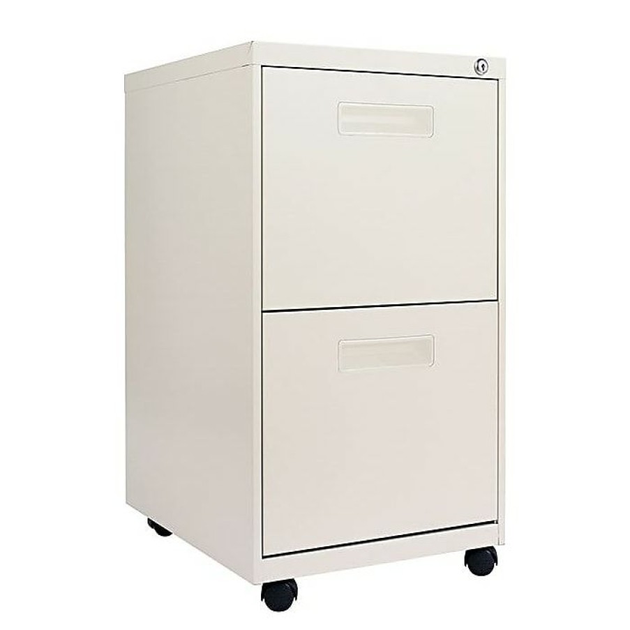 * Alera Mobile File Pedestals With Recessed Pulls, 2-Drawer, 19-3/4 D, Putty (Alepaffpy)