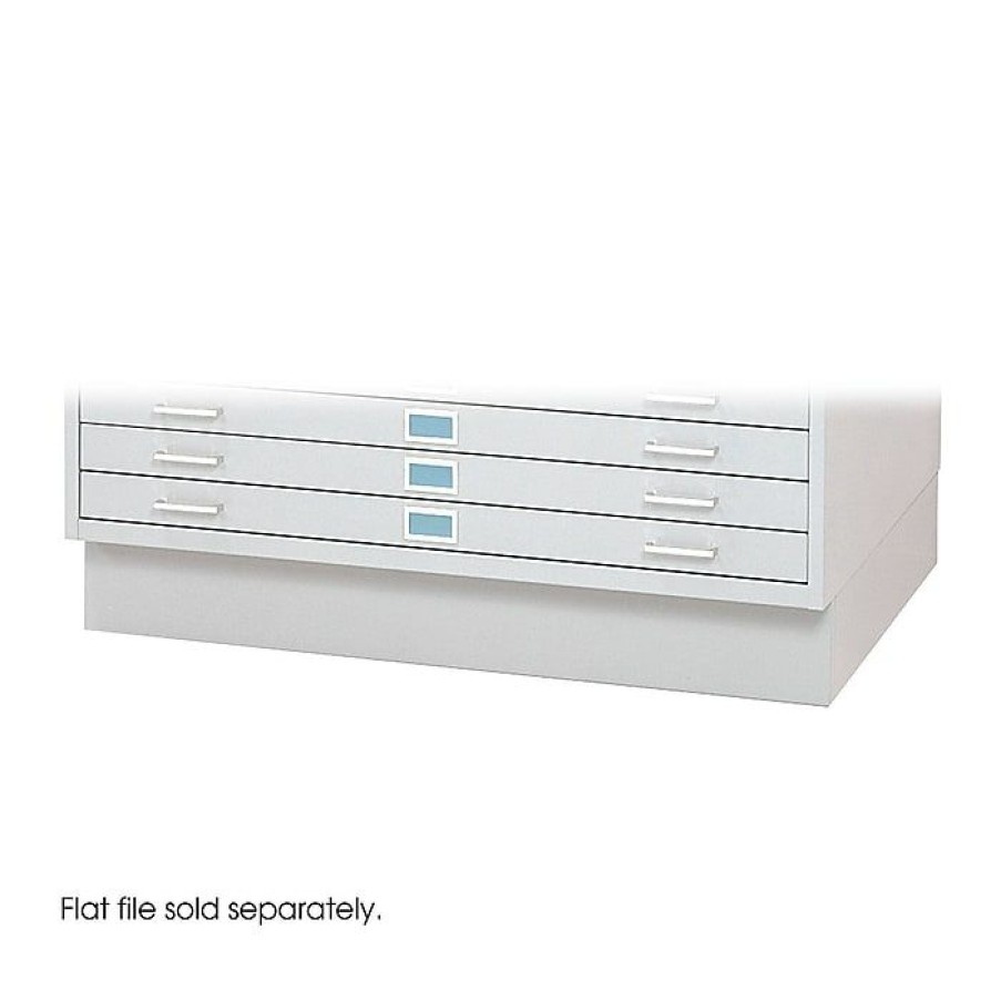 * Safco 2-Drawer Flat File Cabinet Base, Specialty, White (4997Whr)