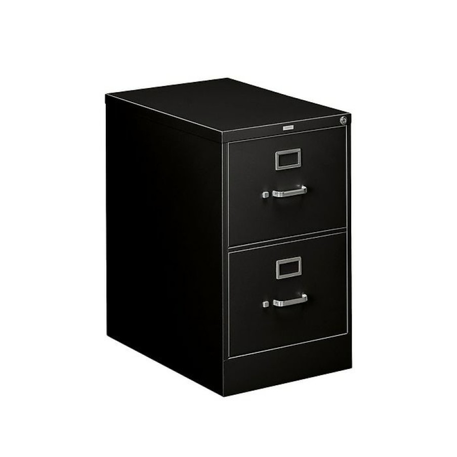 * Hon 310 Series 2-Drawer Vertical File Cabinet, Locking, Legal, Black, 26.5 D (H312C.P.P)