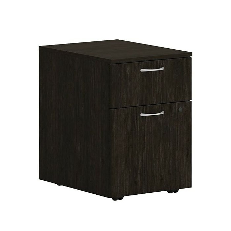 * Hon Mod 2-Drawer Vertical File Cabinet, Mobile Pedestal, Letter/Legal, Java Oak, 20 (Hlplpmbf.Lja1)