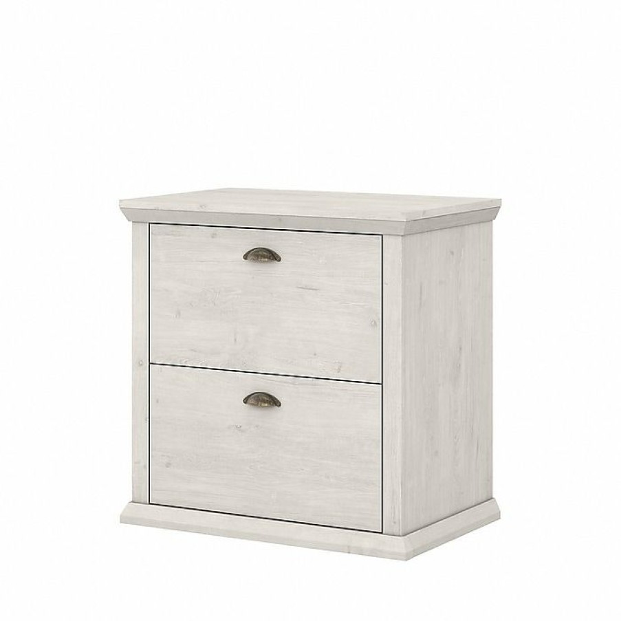 * Bush Furniture Yorktown 2-Drawer Lateral File Cabinet, Letter/Legal, Linen White Oak, 30.98 (Wc40480-03)