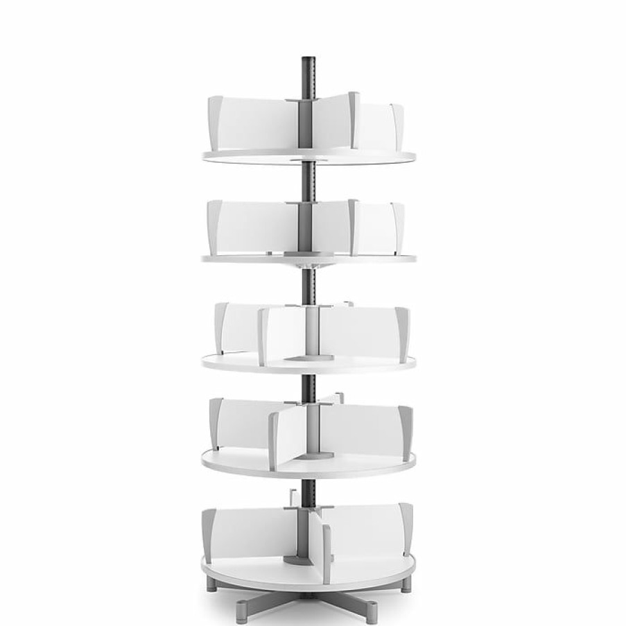 * Moll Deluxe Binder & File Carousel Shelving, Five Tier (Cl5-80)