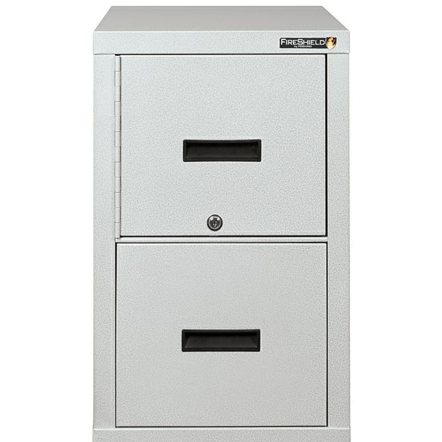 * Fireking Fireshield 2-Drawer Vertical File Cabinet, Letter/Legal, Arctic White (2S1822-Ddssf)