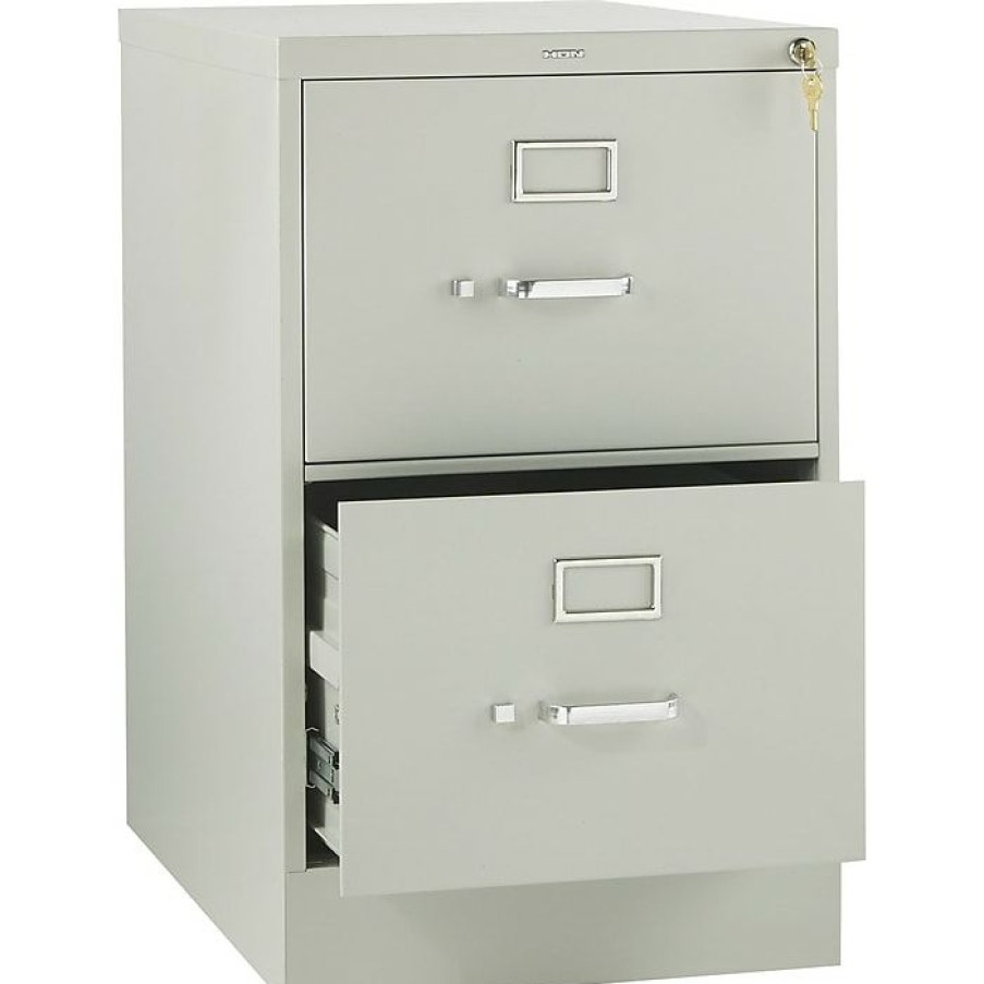 * Hon 310 Series 2 Drawer Vertical File Cabinet, Legal, Light Gray, 26 1/2 D (Hon312Cpq)