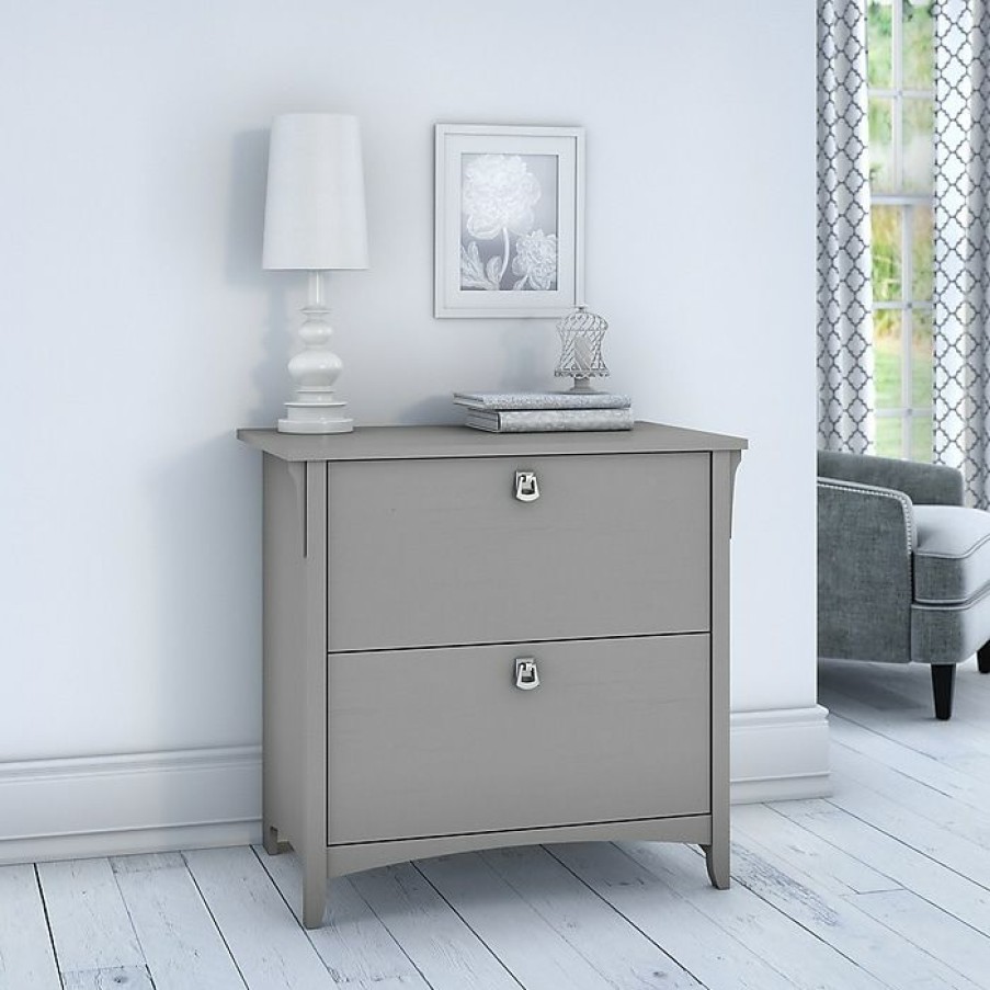 * Bush Furniture Salinas Lateral File Cabinet, Cape Cod Gray (Saf132Cg-03)