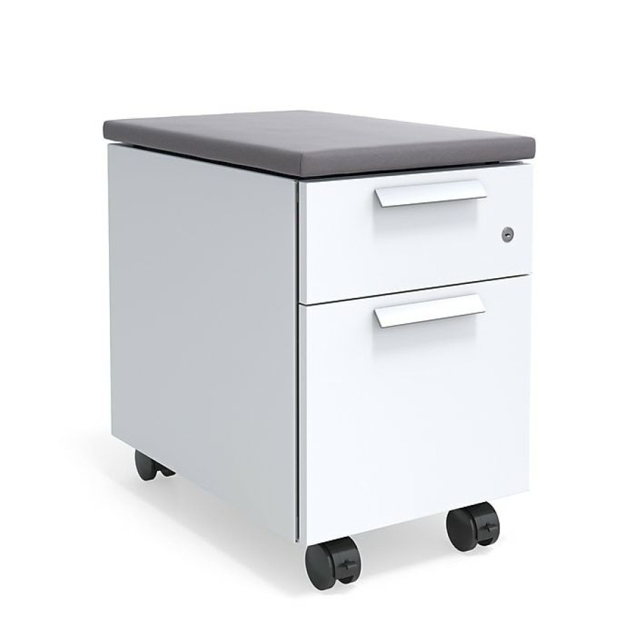 * Union & Scale Lewis 2-Drawer Mobile Pedestal, Letter/Legal Size, Charcoal (Un55951)