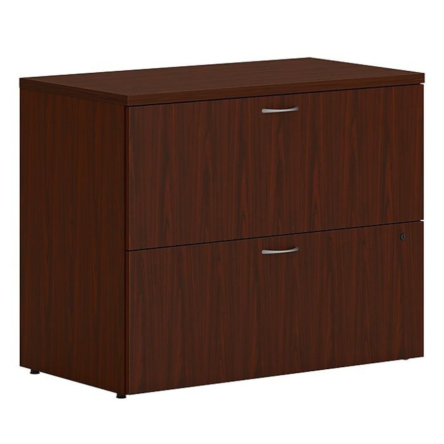 * Hon Mod 2-Drawer Lateral File Cabinet, Locking, Letter/Legal, Traditional Mahogany, 36 (Honllf3620L2Lt1)