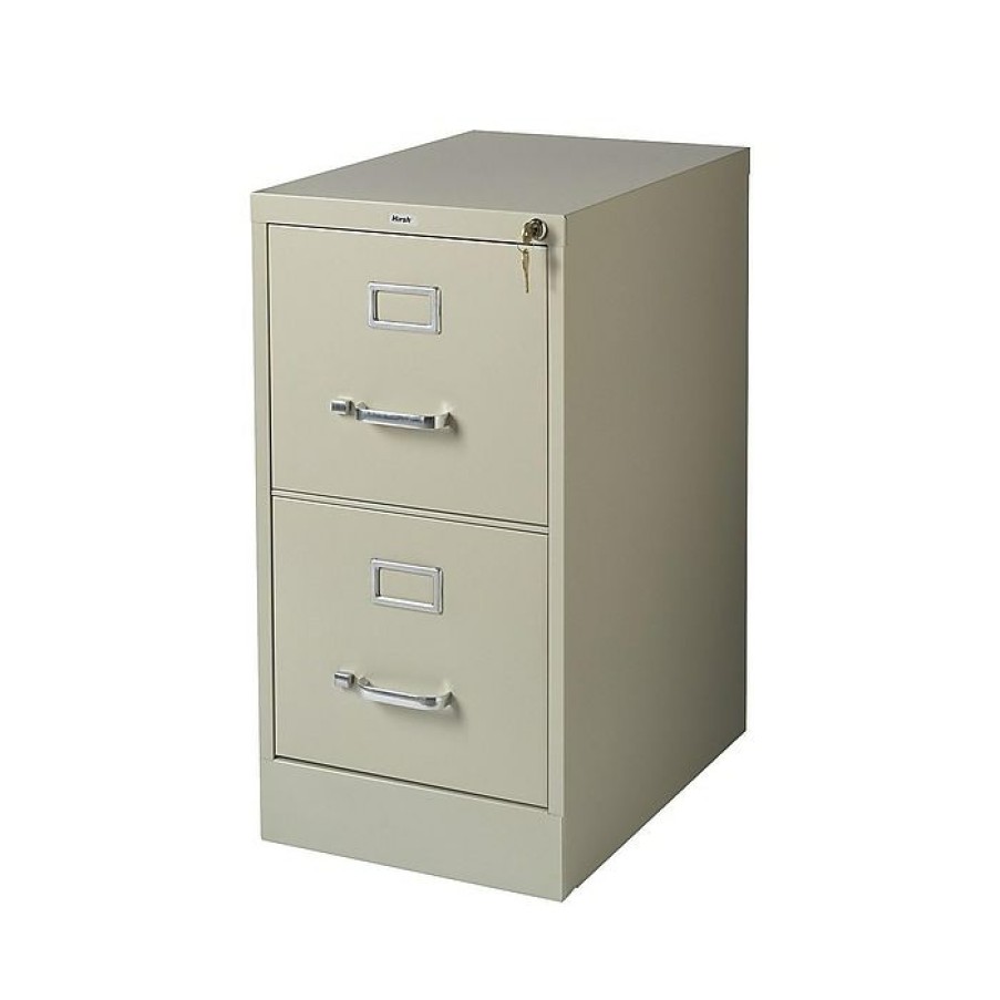 * Staples 2-Drawer Vertical File Cabinet, Locking, Letter, Putty/Beige, 22 D (22334D)