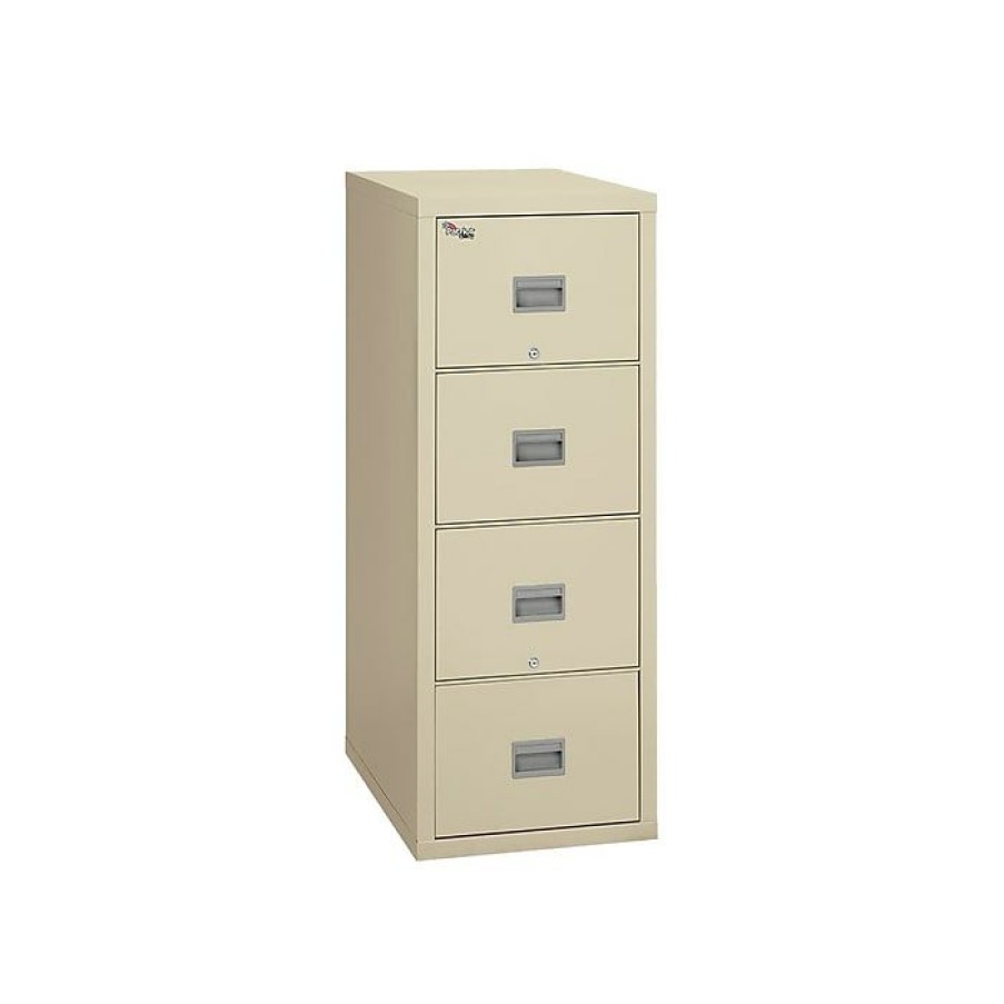 * Fireking Patriot 4-Drawer Vertical File Cabinet, Fire Resistant, Legal, Beige, 31.56 D (4P2131-Cpa)