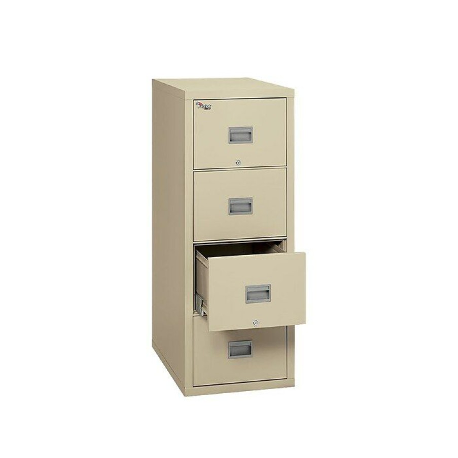 * Fireking Patriot 4-Drawer Vertical File Cabinet, Fire Resistant, Legal, Beige, 31.56 D (4P2131-Cpa)